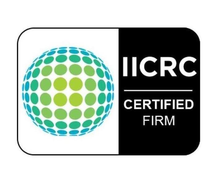 IICRC Logo with caption "Certified Firm"